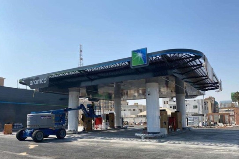 Khobar Aramco Tasheelat new petrol station - Modern Planning Contracting